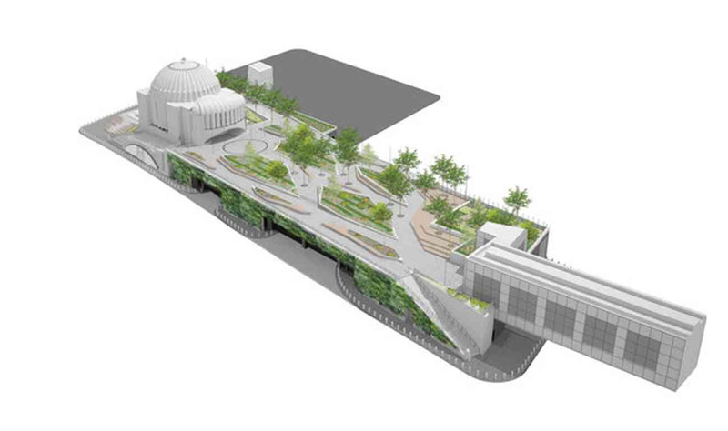 Illustration for article titled The WTC's Security Center Will be Topped By an Elevated Park